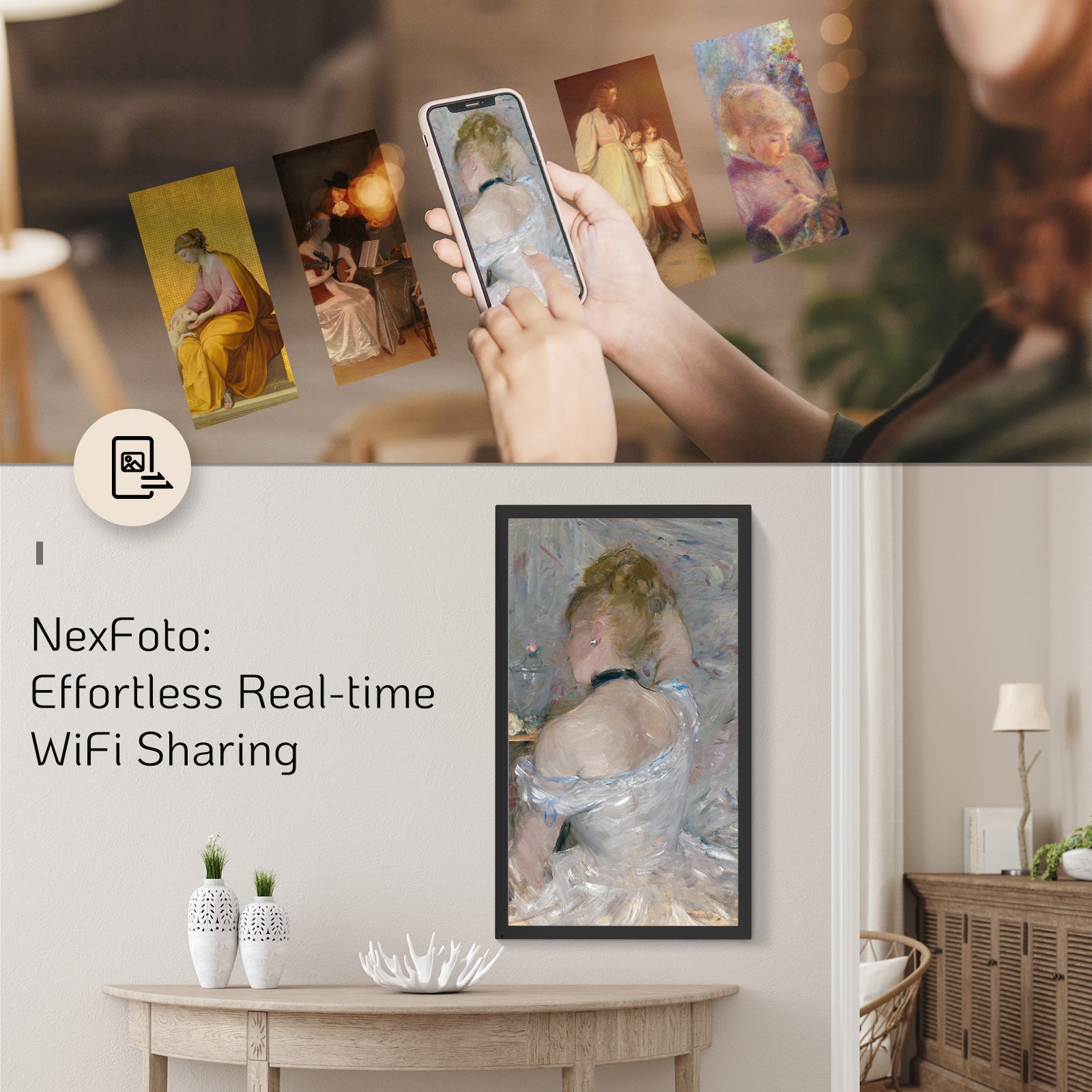 NexFoto Elite Pro 32 | 32 inch Digital Picture Frame( Non-Touchscreen)