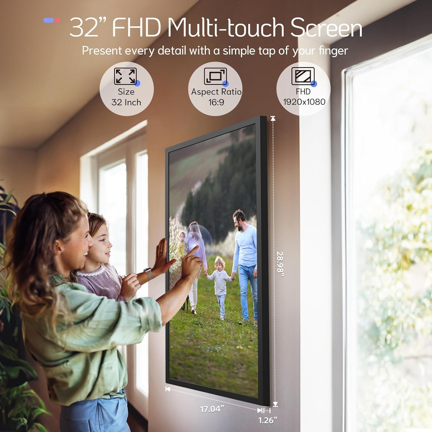 NexFoto Elite Pro 32 Max | 32 inch Digital Picture Frame