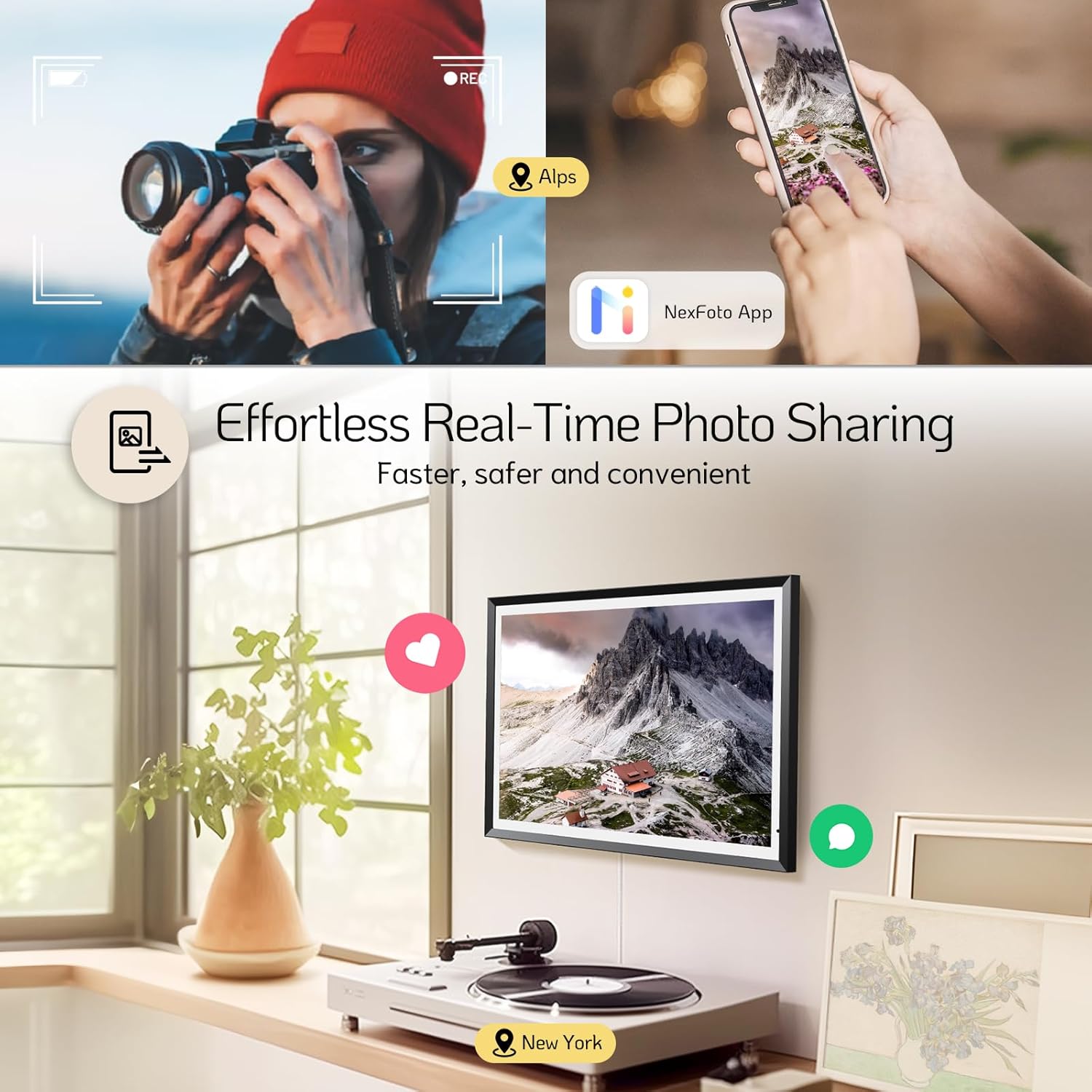 Effortless Real-Time Photo Sharing.