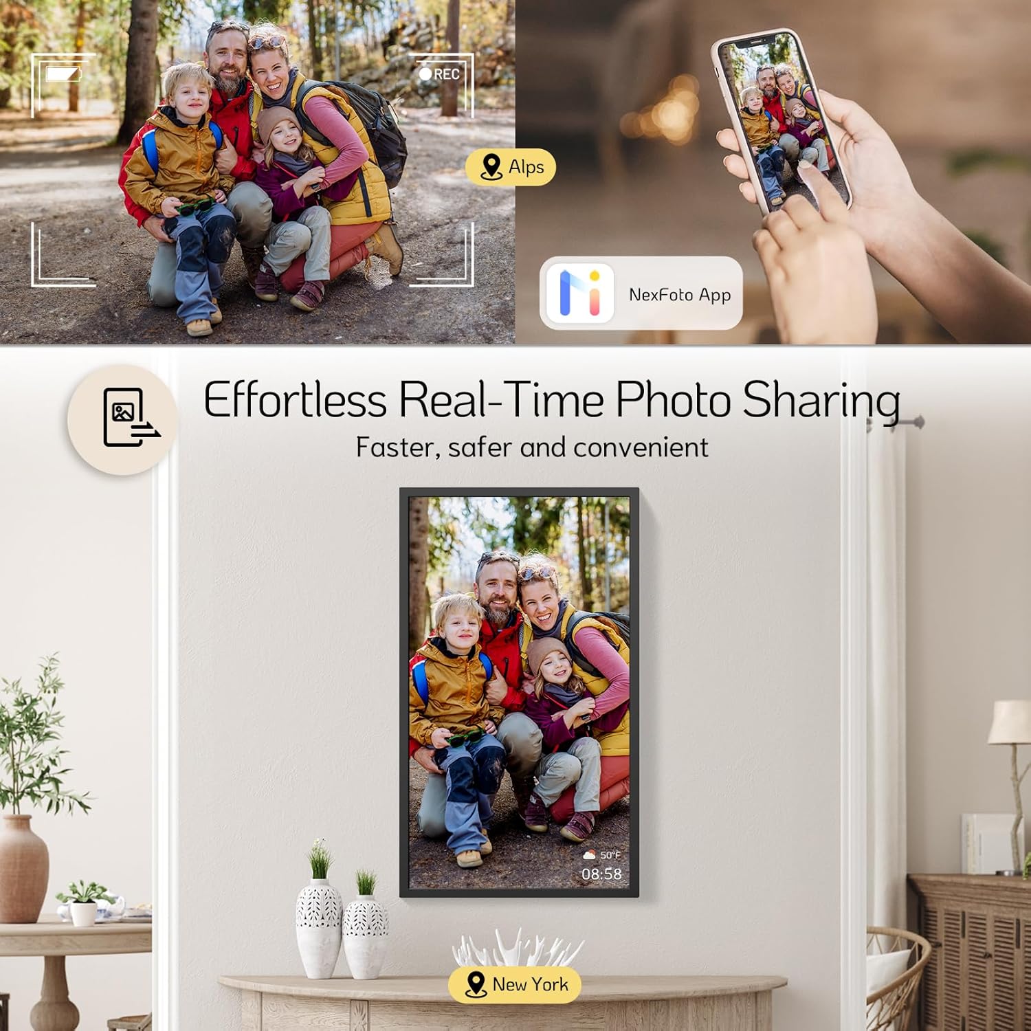 NexFoto Elite Pro 32 Max | 32 inch Digital Picture Frame