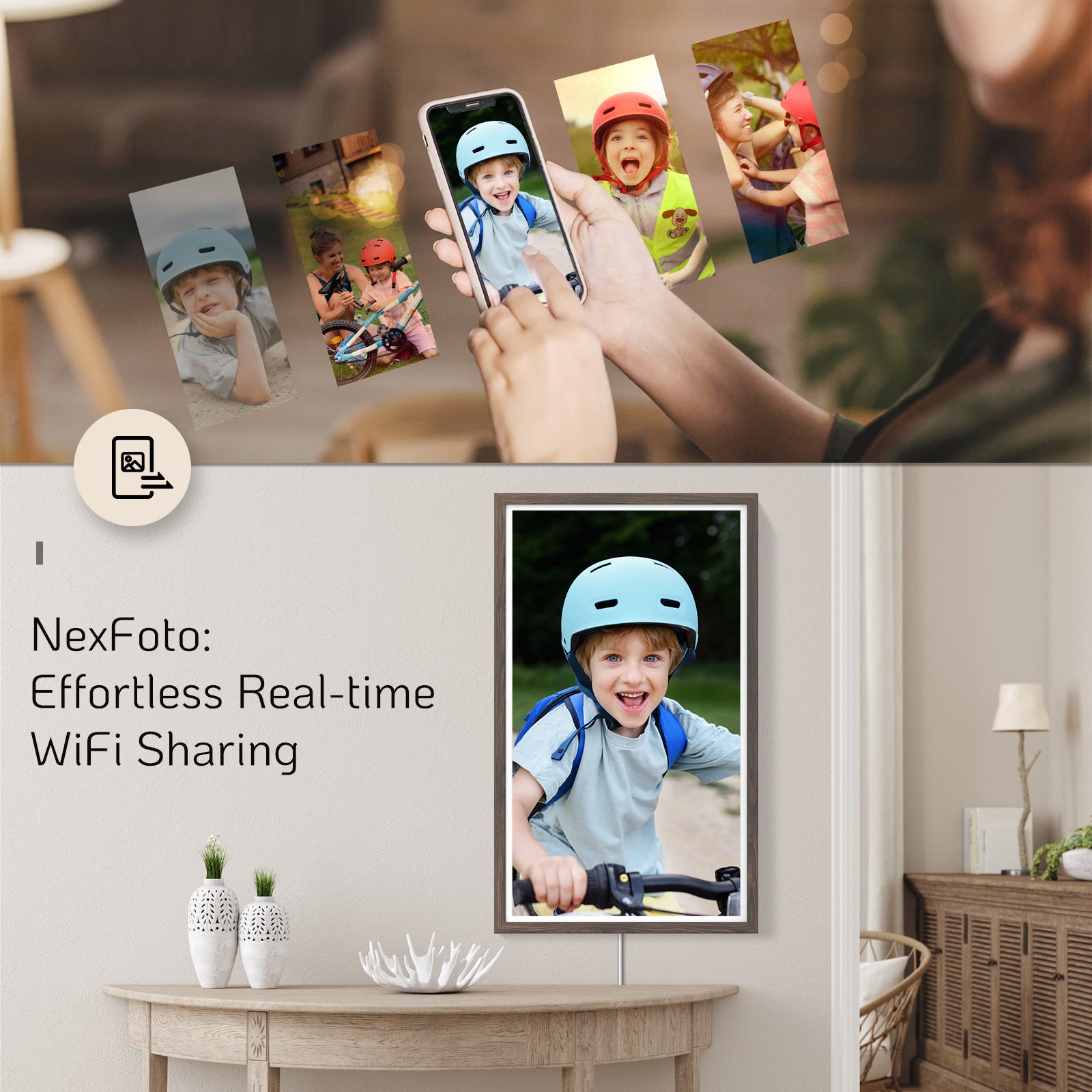 NexFoto Elite Pro 32 | 32 inch Digital Picture Frame( Non-Touchscreen)