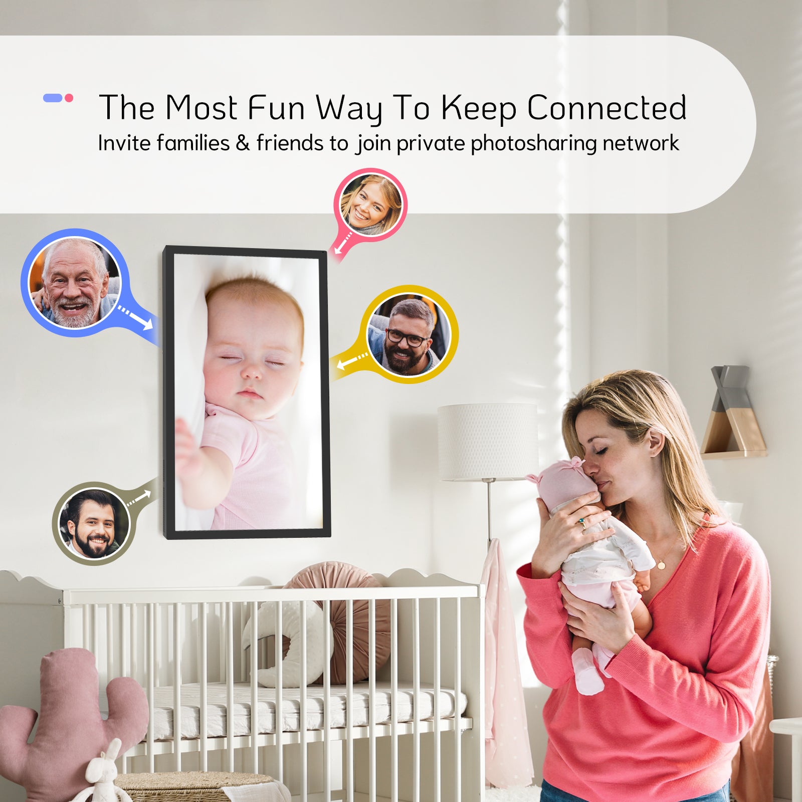 NexFoto Elite Pro 32 | 32 inch Digital Picture Frame( Non-Touchscreen)