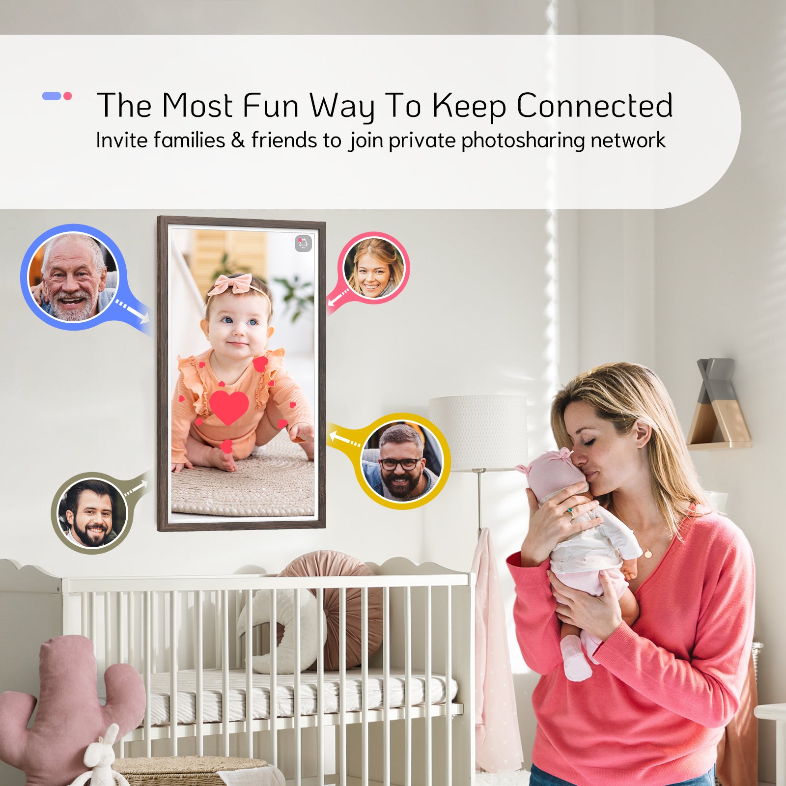 NexFoto Elite Pro 32 | 32 inch Digital Picture Frame( Non-Touchscreen)