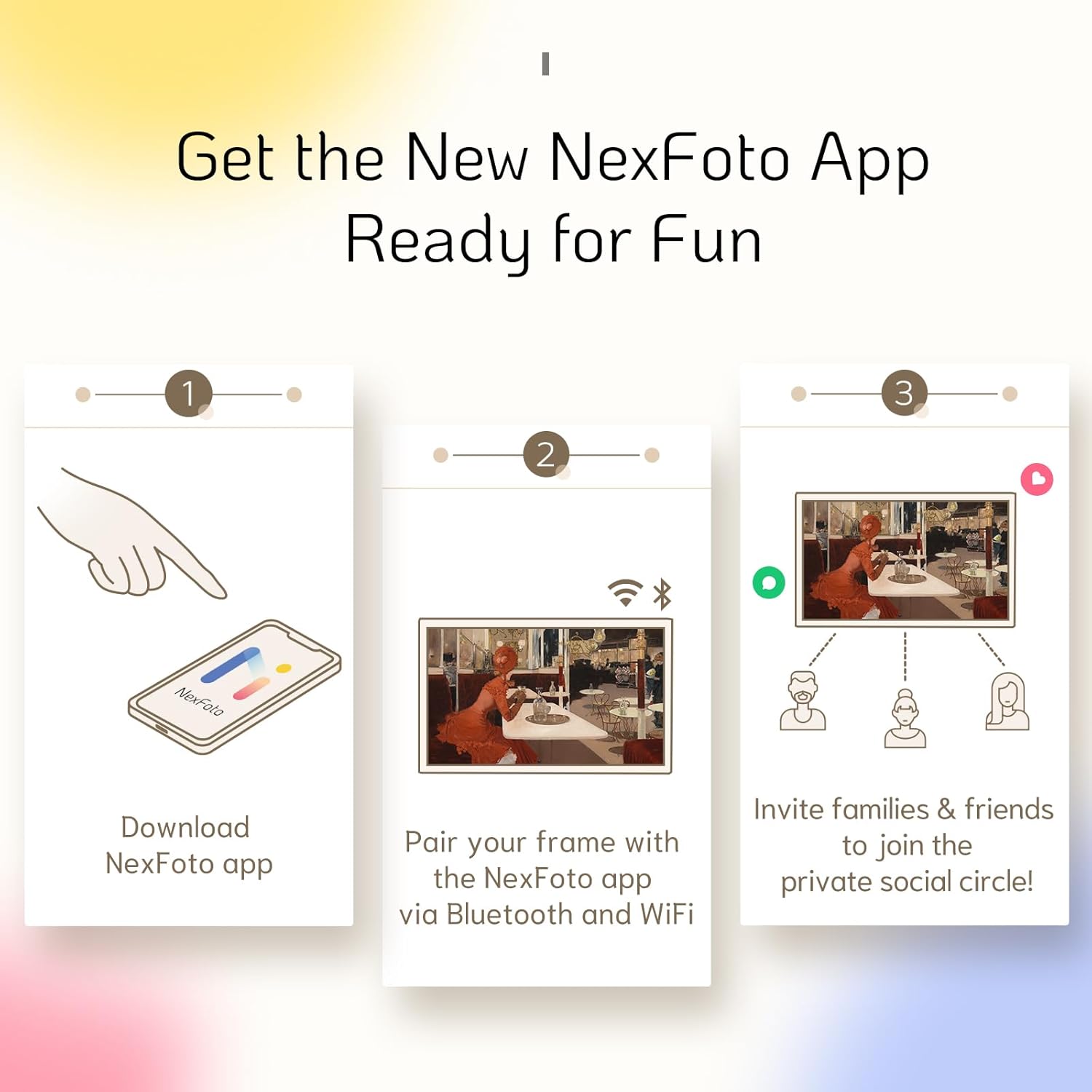 NexFoto Elite Pro 32 Max | 32 inch Digital Picture Frame
