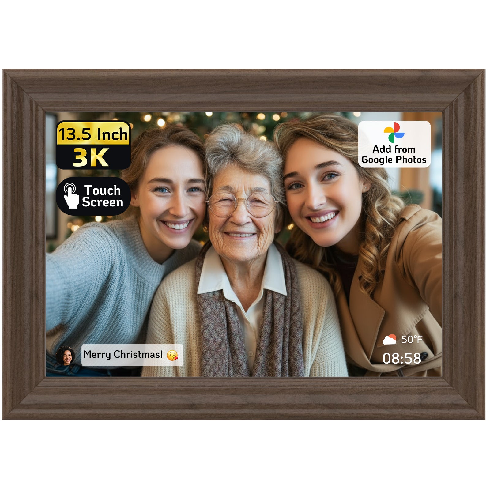 NexFoto Classic Ultra 3K | 13.5 inch Digital Picture Frame