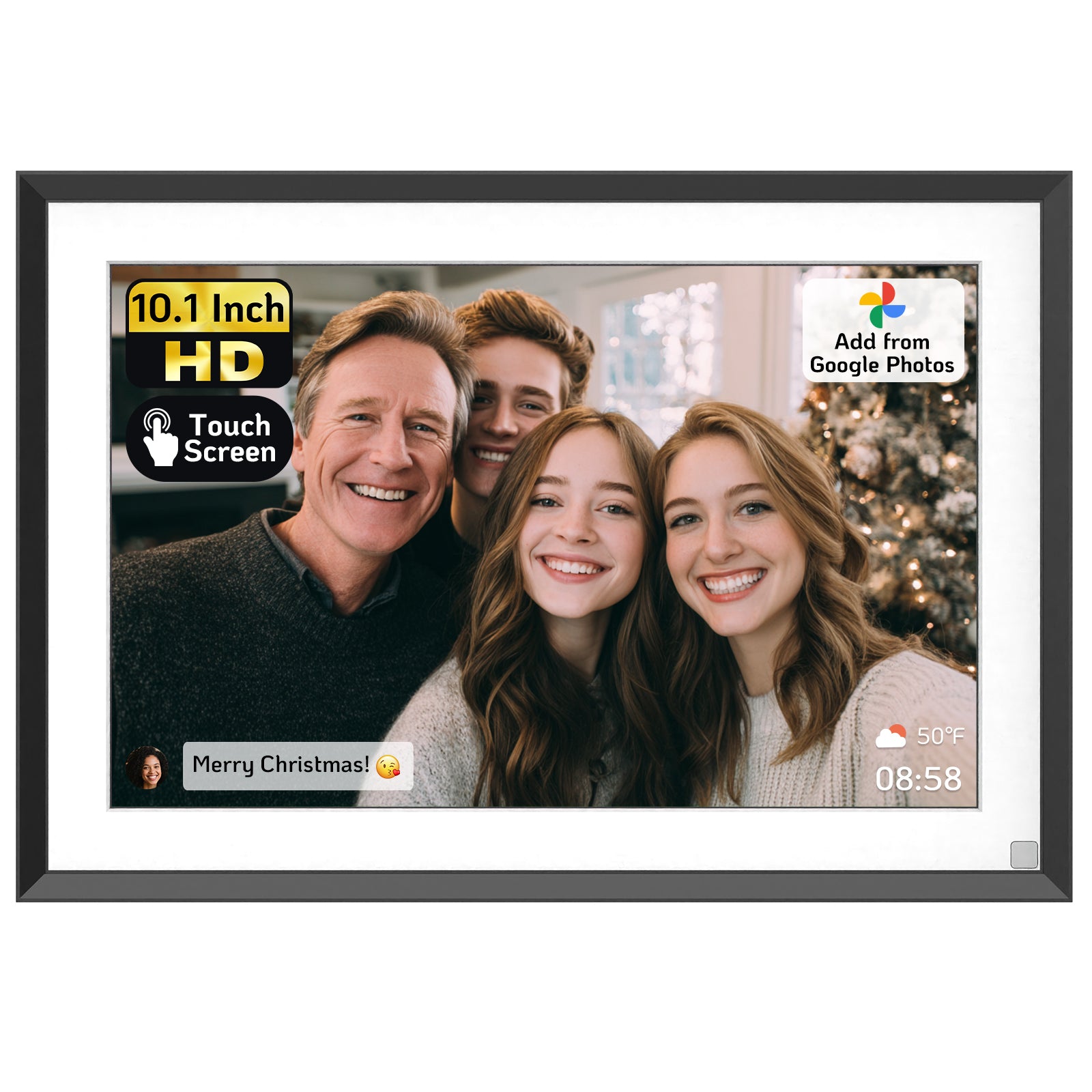 NexFoto Elite 10 | 10.1 inch Digital Picture Frame - Black