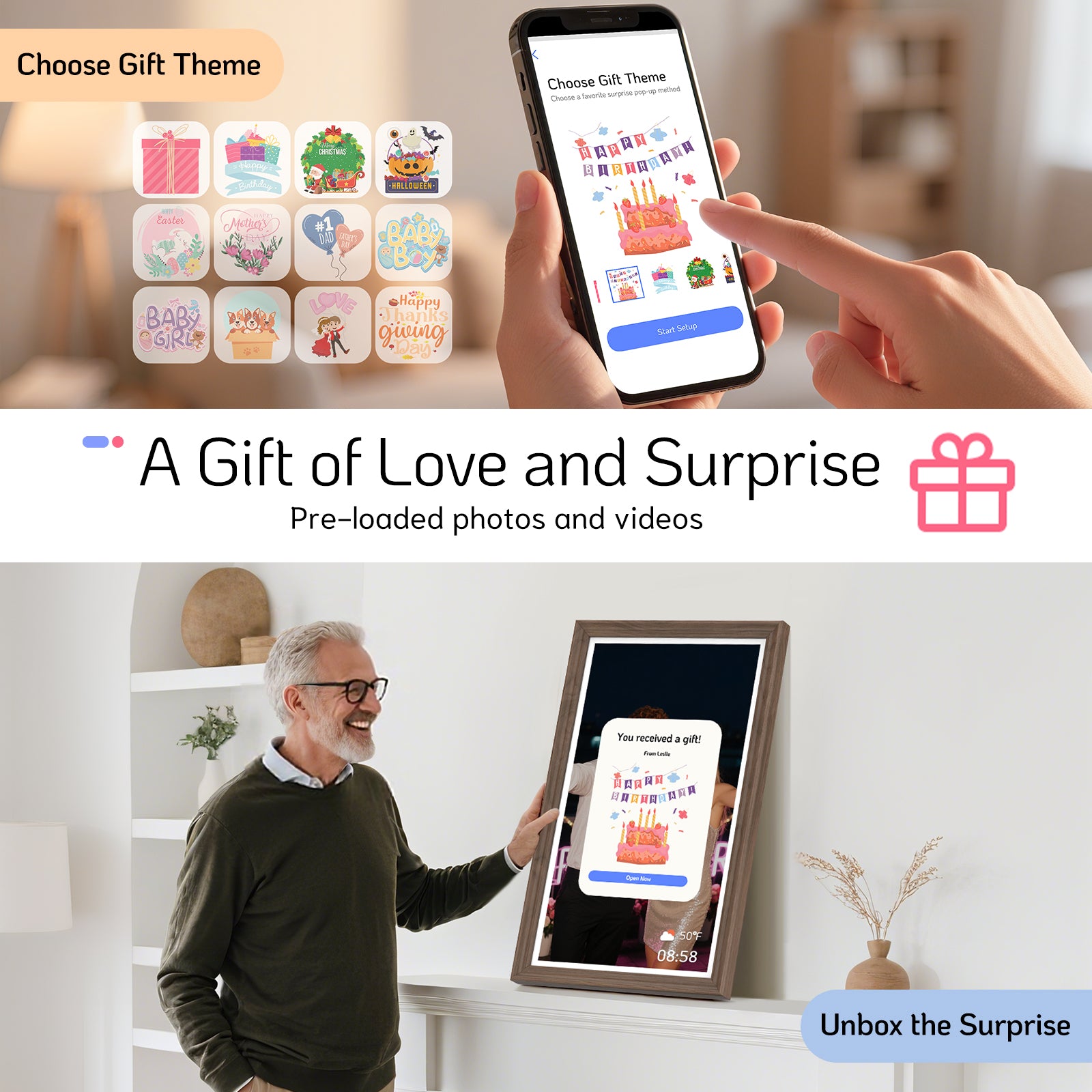 A gift of love and surprise.