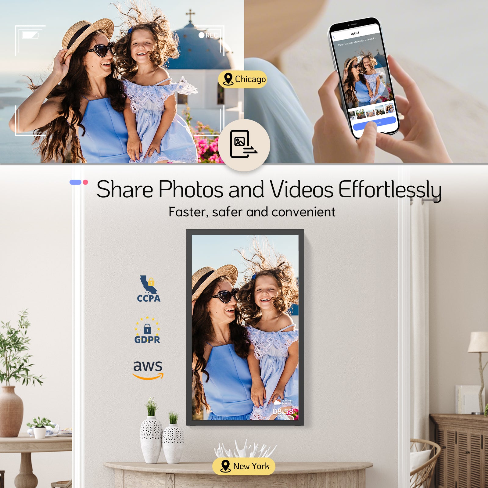 NexFoto Elite Pro 22 Max | 21.5 inch Digital Picture Frame