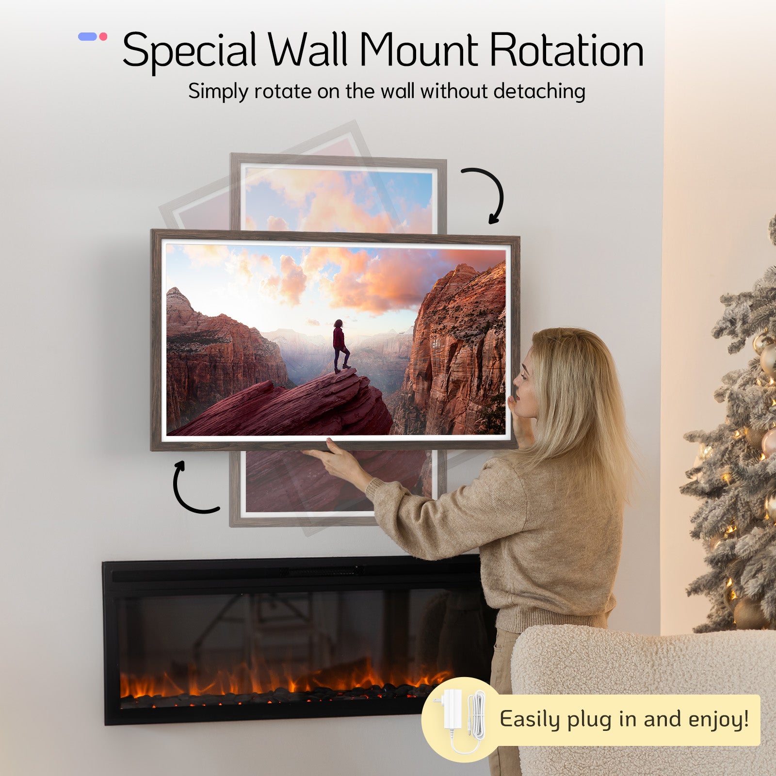 Elite Pro 32 Max | 32" FHD Dark Wood Touchscreen