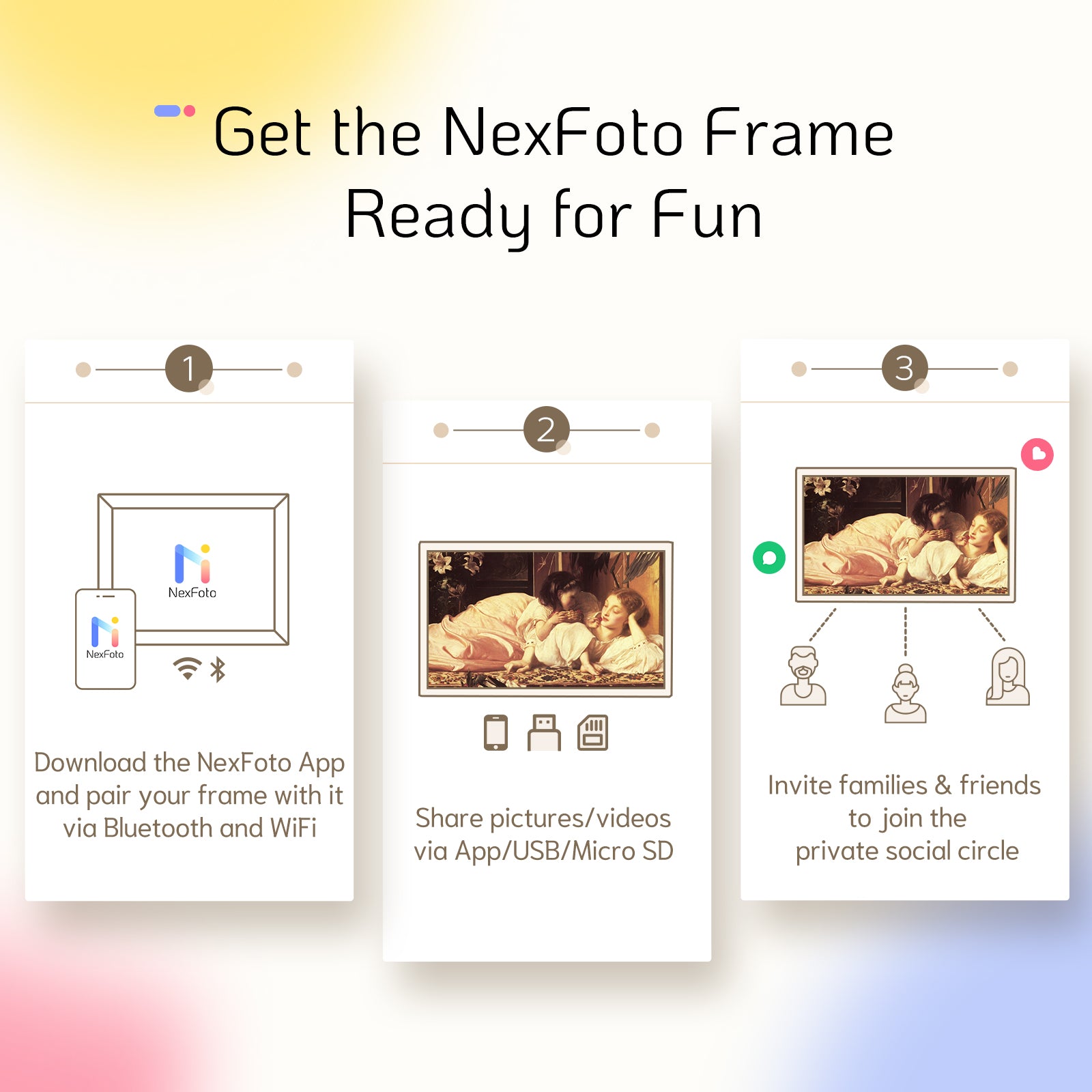 Get the Nexfoto frameReady for Fun.