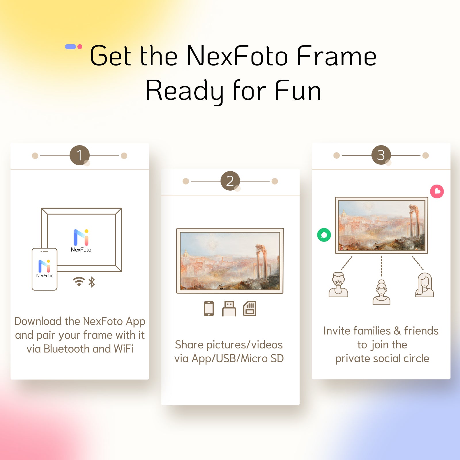 Get the Nexfoto frameReady for Fun