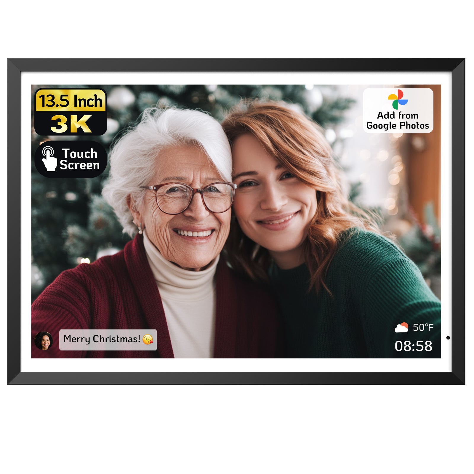 NexFoto Elite Ultra 3K | 13.5 inch Digital Picture Frame