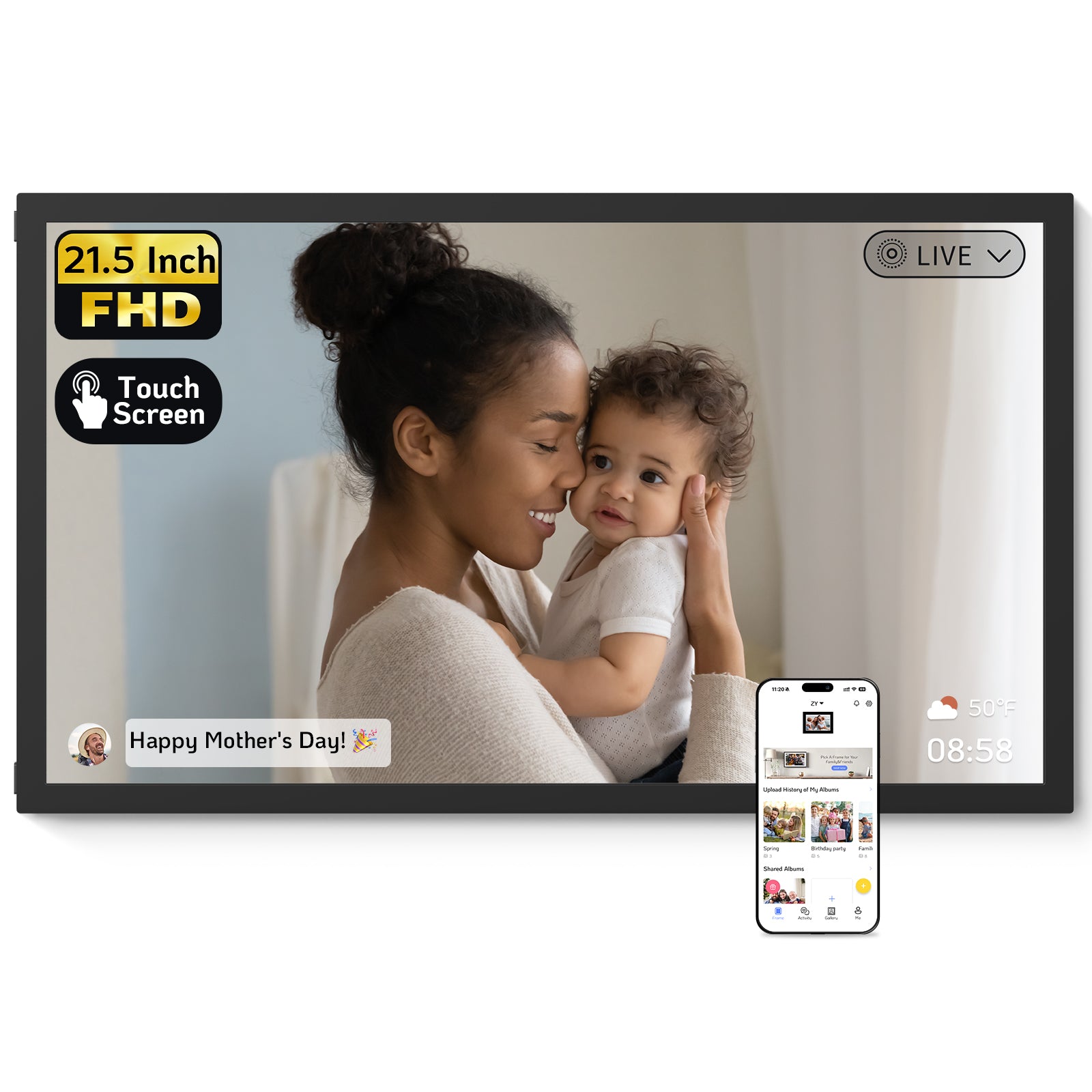 NexFoto Elite Pro 22 Max  | 21.5 inch Digital Picture Frame