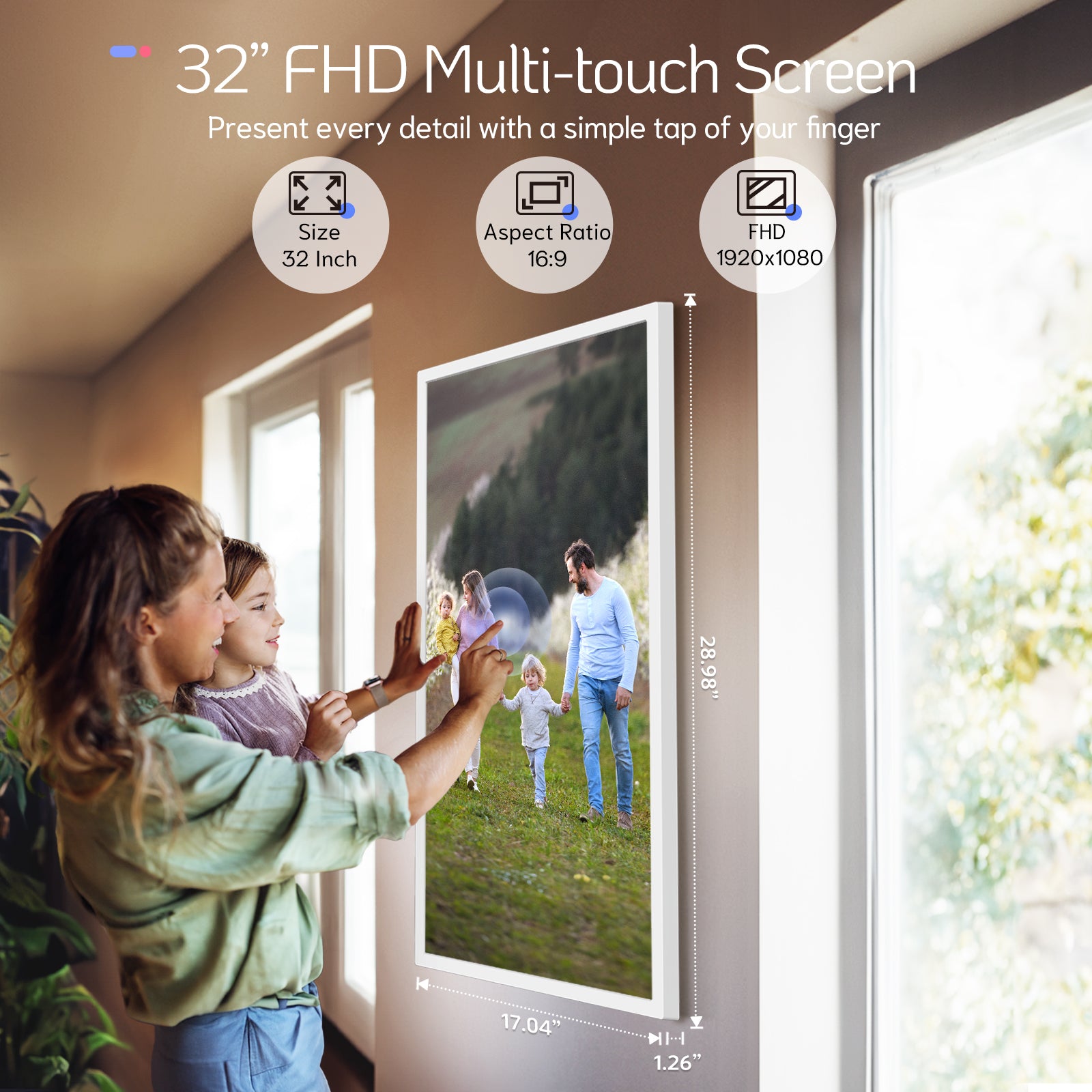 Elite Pro 32 Max | 32" FHD White Touchscreen